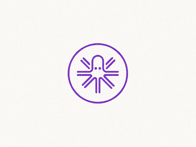 Octowheel icon identity logo octopus star taxes transportation wheel