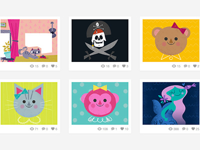 Follow our new illustration Dribbble! bear book cat character disney disneyland illustration kid lit mermaid monkey pirates of the caribbean skull