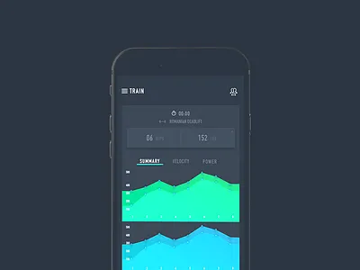 Train with Push 4 ios iphone7 mobile power routine speed sports training ui ux wearable workout