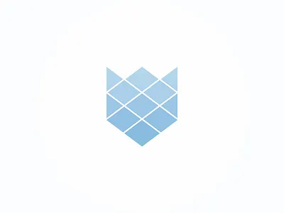 Fox brand fox geometric logo rhombus triangle