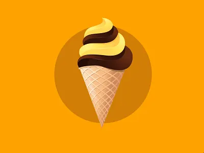 Retro Ice Cream Poster ice cream icon illustrator vector