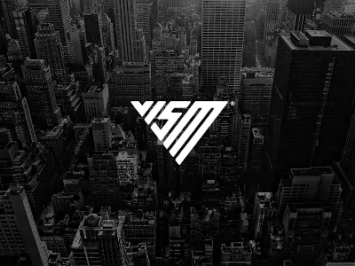VISM logo minimalist monogram sportswear triangle