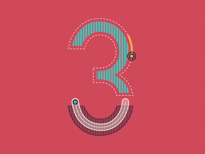 36 Days of Type 3 2d design 36daysoftype alphabet motion design motion graphics type animation type design typography