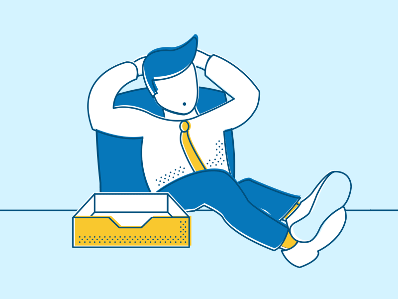 Sleepy Teacher animation blue education gif illustration sleeping sleepy teacher