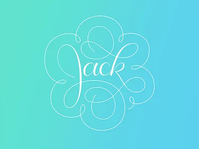 Lettering for Jack's Dog ID Tag dog hand lettering id jack laser cut laser engraved lettering mock process tag typography