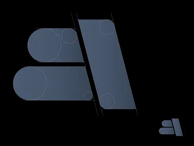 Abstract Ampersand ampersand brand geometry icon lettering logo mark structure symbol type typography