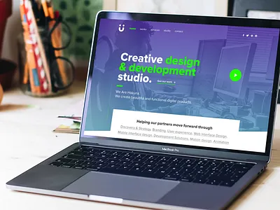 Studio site agency design site studio ui ux website wip