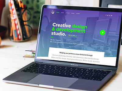 Studio site agency design site studio ui ux website wip