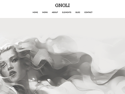 Portfolio WordPress Theme - Gnoli agency gallery masonry minimal modern parallax photography photos portfolio studio web design wordpress