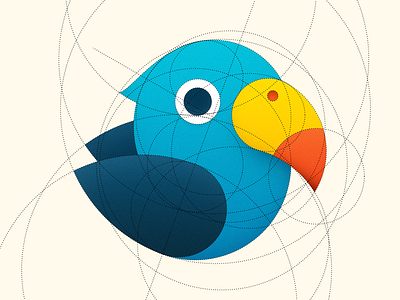 Parrot app icon bird circle construction dotted icon ios icon logo mac icon mac os icon macos icon os icon osx icon parrot sandor stripes