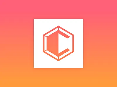 Pre-made LOGO for sale - Letter C c color design hong kong letter c logo logos mack minimalism pre made red sold