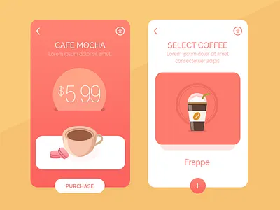 Mobile Add to Cart Design cart checkout flatui mobile
