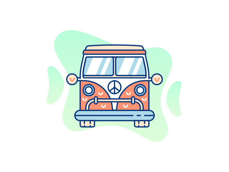 Crazy Party Time (Part 2) bong characters dj illustration line art old school outline party thumbs up van