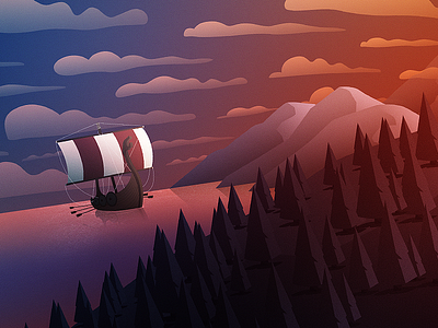 Drakkar V2 drakkar flat landscape mountain navigation