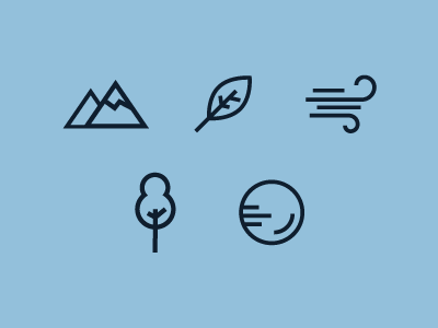 Ecosystem icons creative icon icons line icon minimal nature ux
