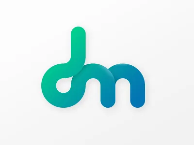 dm - logo blue dm dragos dragos.space dynamic fluid gradient green logo logotype