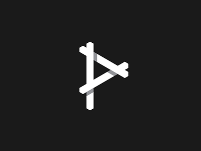 P branding design icon identity line logo p
