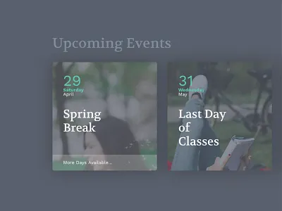 Calendar Tiles blue calendar card education tiles ui ux web design webdesign