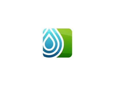 Waterpio drop logo water
