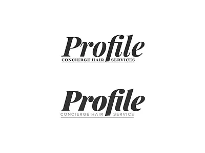 Profile Logo Refresh branding events hair identity logo post meridiana typography