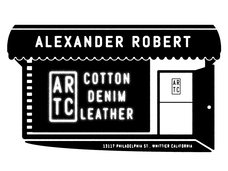 Alexander Robert Trading Co illustration neon sign