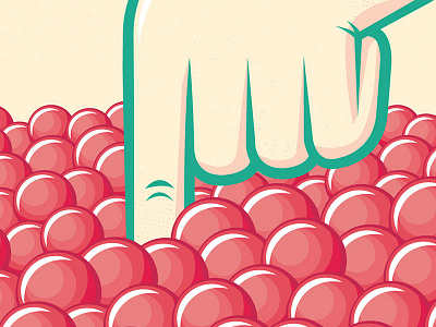 Fingerin' balls finger fruit fruty fun hand texture