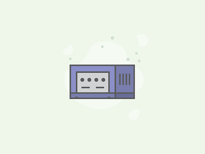 Nintendo Gamecube flat design gamecube nintendo nintendo gamecube video games