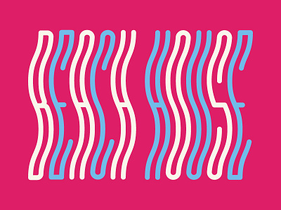 Beach House WIP 2 band beach beach house color gig poster house poster type typography wavy