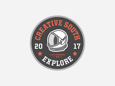 Creative South sticker astronaut creative south explore space sticker