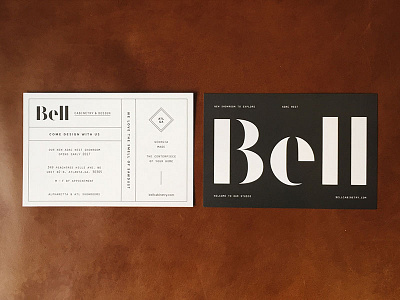 hot off the press bell brand identity branding cabinetry identity design matchstic neenah print design stencil visual identity