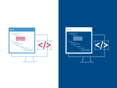Development Icon code coding developer