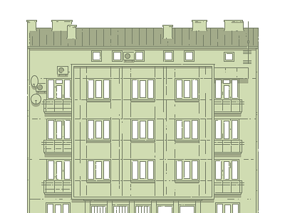 Lviv Houses — 31 Lychakivska St architecture building house icon illustration lviv