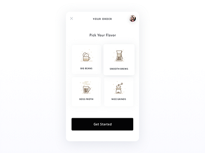 Nitro Brew app brew coffee design ecommerce minimal nitro product shop ui