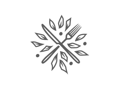 Restaurant logo dinner fast food food leaf leaves logo mark restaurant restaurante vegan vegetarian