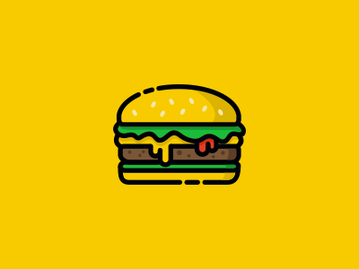 Burger burger caracter forsale logo red