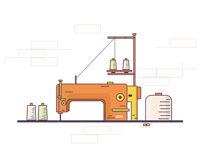 Sewing Machine illustration