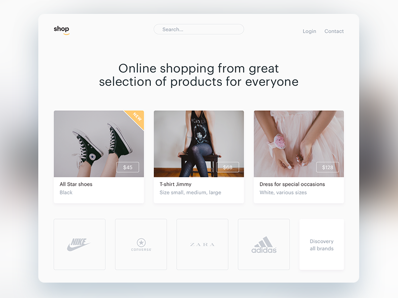 Example of Shopping Site