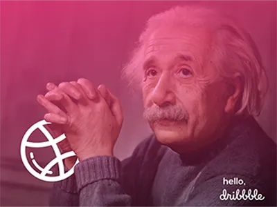 Dribble Einsten dribbble first shot invitation invite