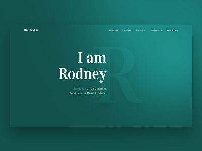 Rodney - Sketch & Photoshop Portfolio Template #2 creative design freelance iphone mobile portfolio template theme ui web website wordpress