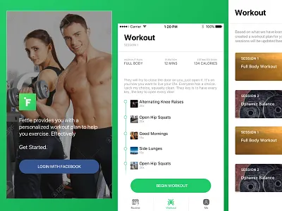 Meet Fettle, your gym assistant. fitness green gym white