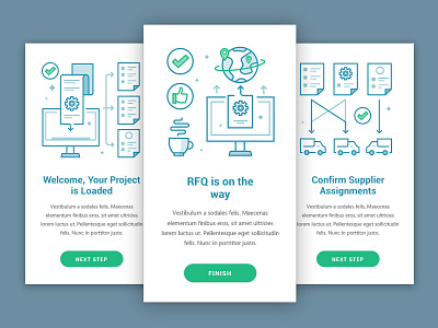 QFX Cards cards illustration onboarding quotefx