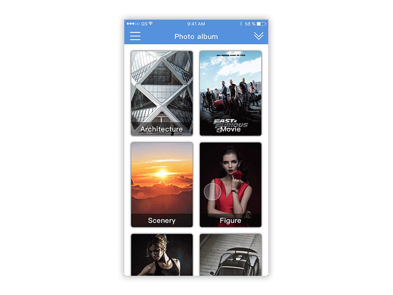 Demo album interaction photo