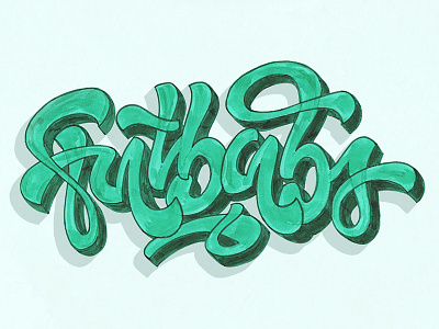 Fatbabs /reworks fatbabs green music texture type typo