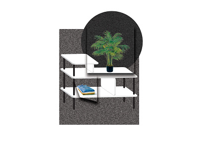 Shelf art gradient grain graphic design illustration product design