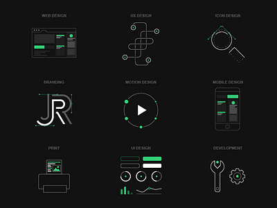 Full Stack Designer Skills branding design designer development full icon motion print stack ui ux