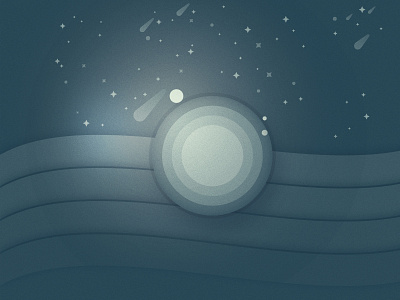 Blue Planet asteroid fall blue planet into the space night shift space stars