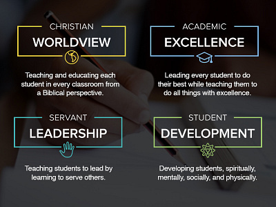 Core Values Multi-Color icons typography