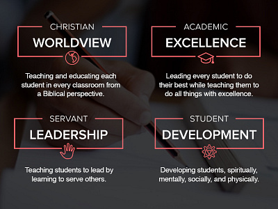 Core Values Single Color icons typography