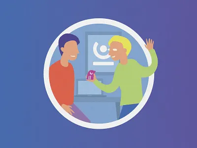 Solidons Illustration - Remboursement du prêt en numéraire colors finance illustration impact social start up