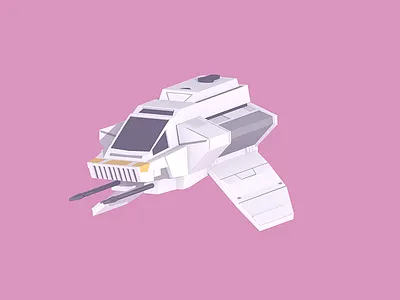 Phantom 3d 3d modeling blender ghost low poly pastel phantom rebels space ship star wars